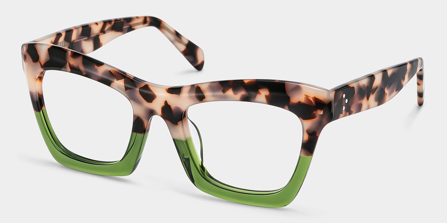 Benitez Grün-Tortoise Quadratisch Brille3