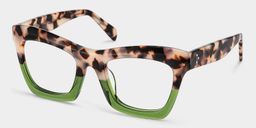 Benitez Grün-Tortoise Quadratisch Brille3