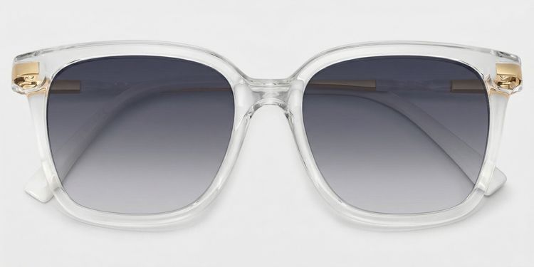 Jacqui Klar Rechteckig Sonnenbrille