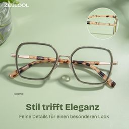 Sophie Grün Geometrisch Brille1