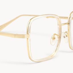 Jace klar Gold quadratische Brille3