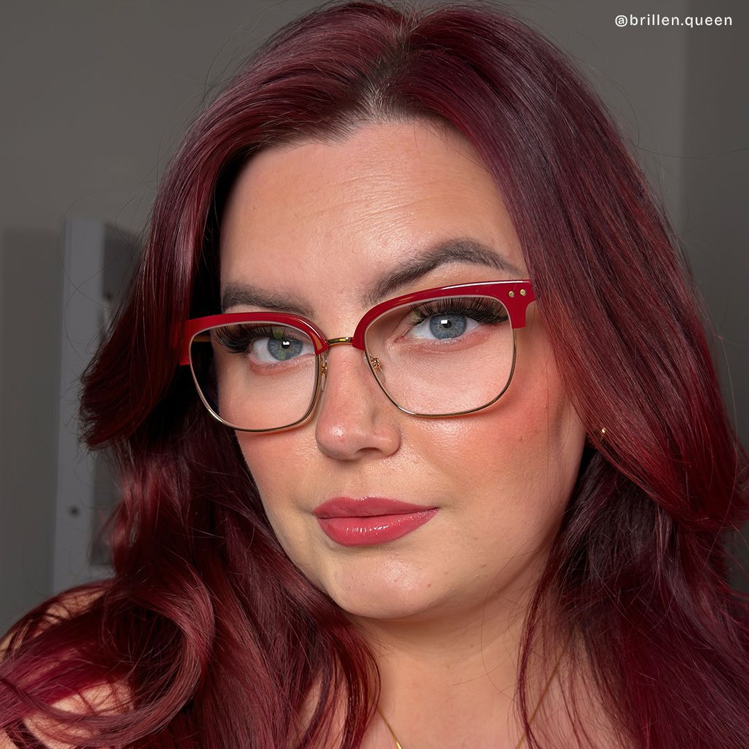 Nathan Rot Browline Brille9