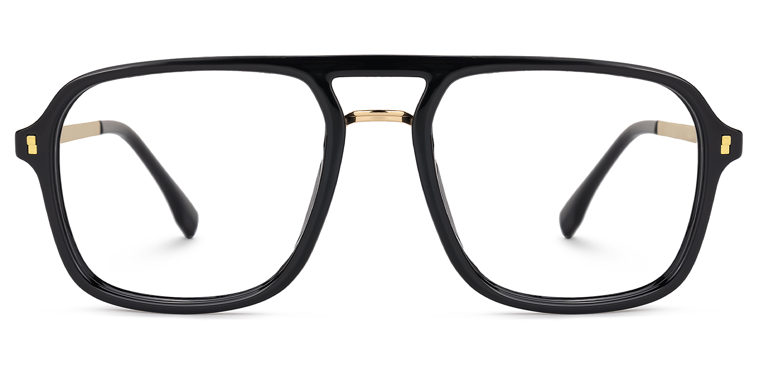 Berkeley Schwarz Pilot Brille0