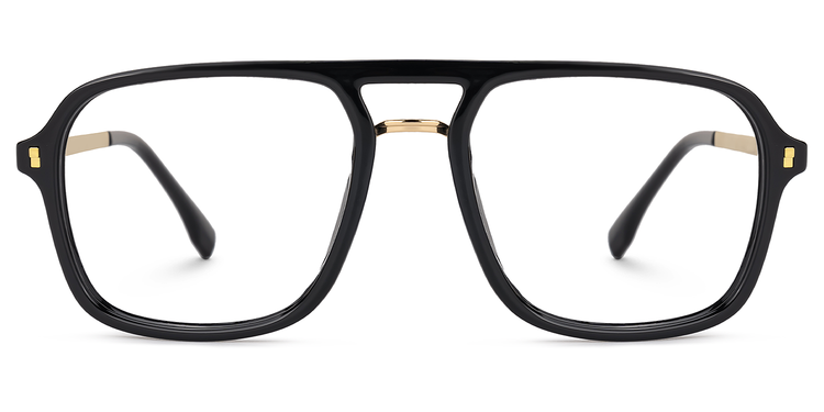 Kilworth Schwarz Pilot Brille