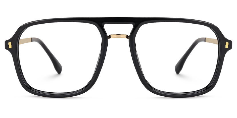 Berkeley Schwarz Pilot Brille