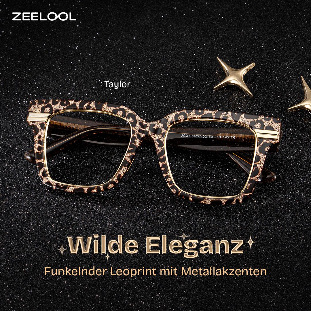 Taylor Braun-Leo Quadratisch Gemischte Materialien Brille0