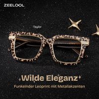 Taylor Braun-Leo Quadratisch Brille0