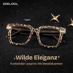 Taylor Braun-Leo Quadratisch Brille0