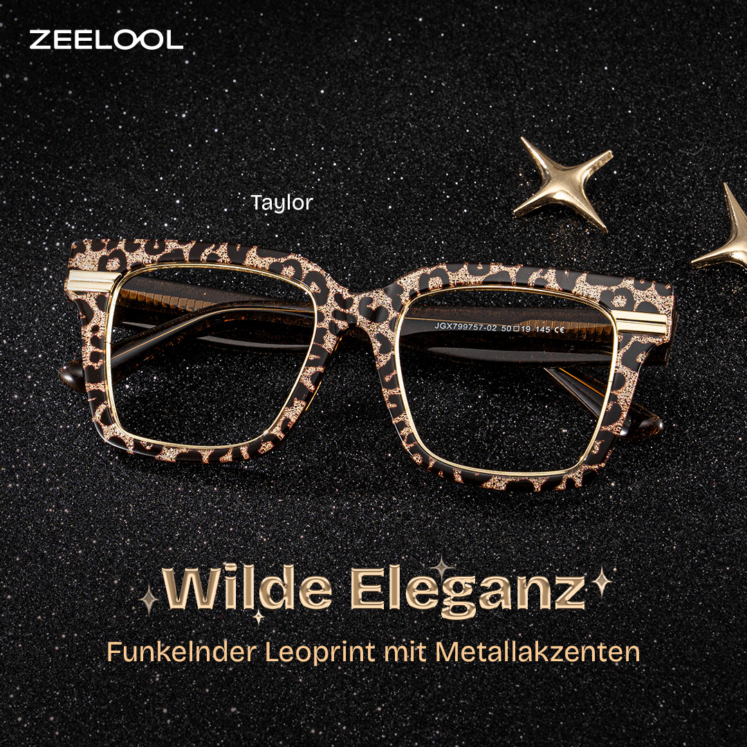 Taylor Braun-Leo Quadratisch Brille0