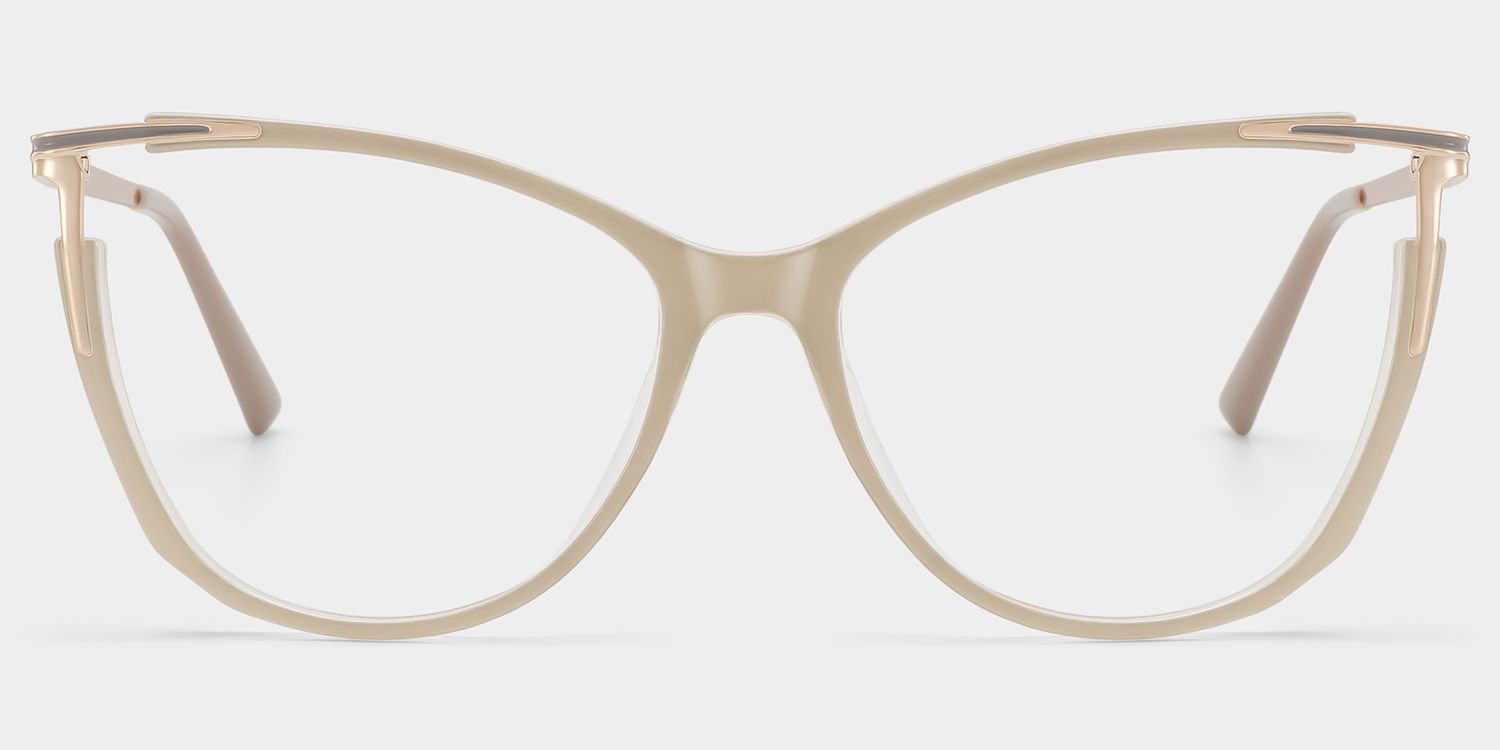 Pace Beige Cateye Brille0