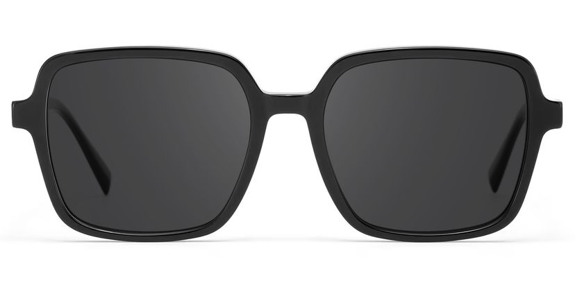 Ember Schwarz Quadratisch Sonnenbrille