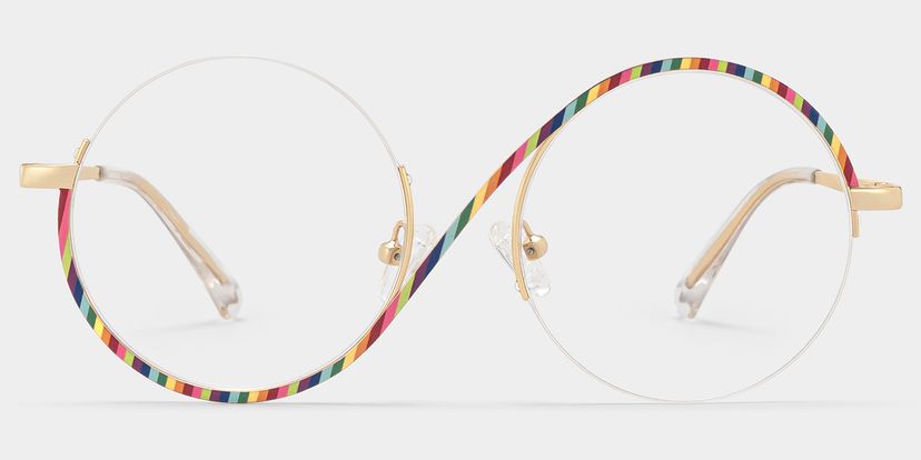 Alina Bunt Rund Brille