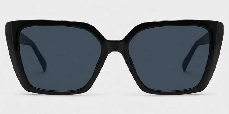 Emery Schwarz Quadratisch Sonnenbrille
