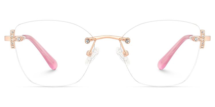 Jaxon Rosa-Gold Rechteckig Brille