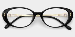 Blaire Schwarz Oval Brille2