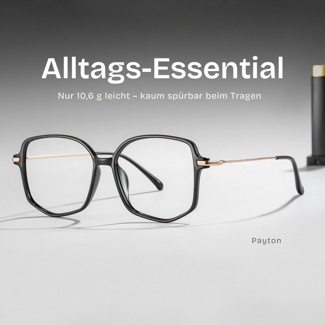 Payton Schwarz Geometrisch Brille1