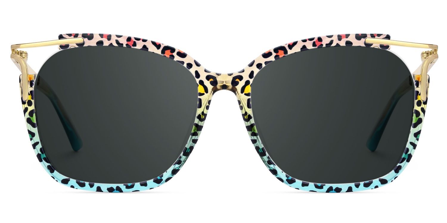 Sidibe Blau-Leo Quadratisch TR90 Brille0