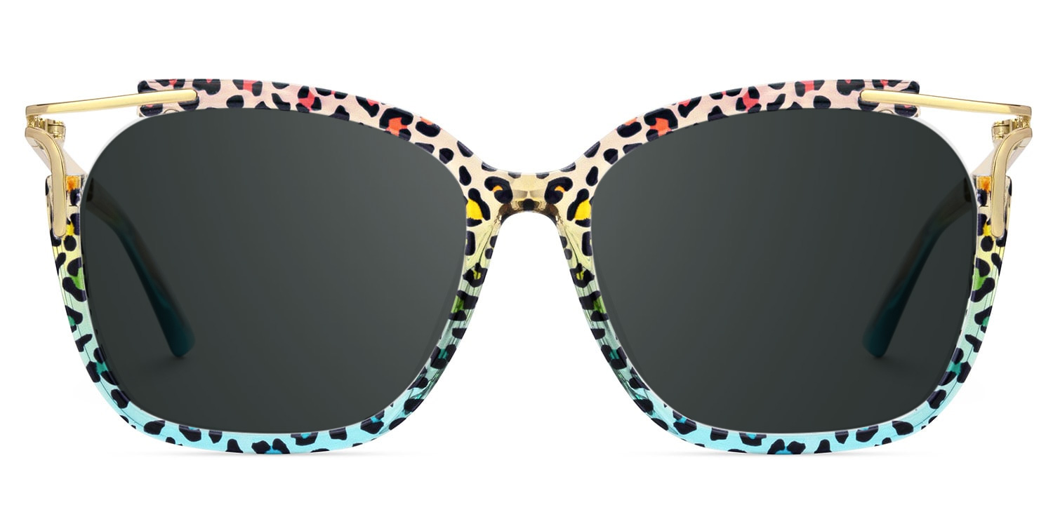 Sidibe Blau-Leo Quadratisch Brille gutes Bild