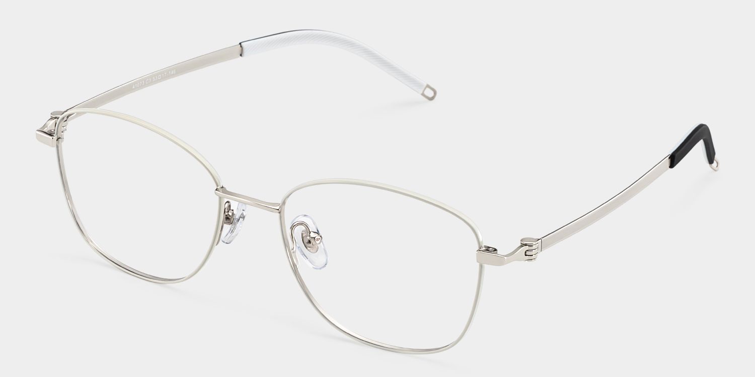 Tianna Weiß Rechteckig Brille4