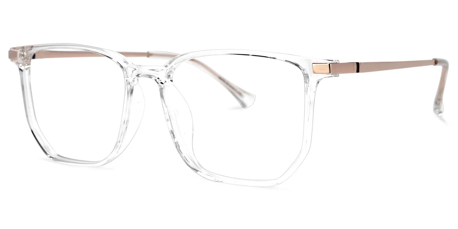 Fezell Klar Quadratisch Brille1