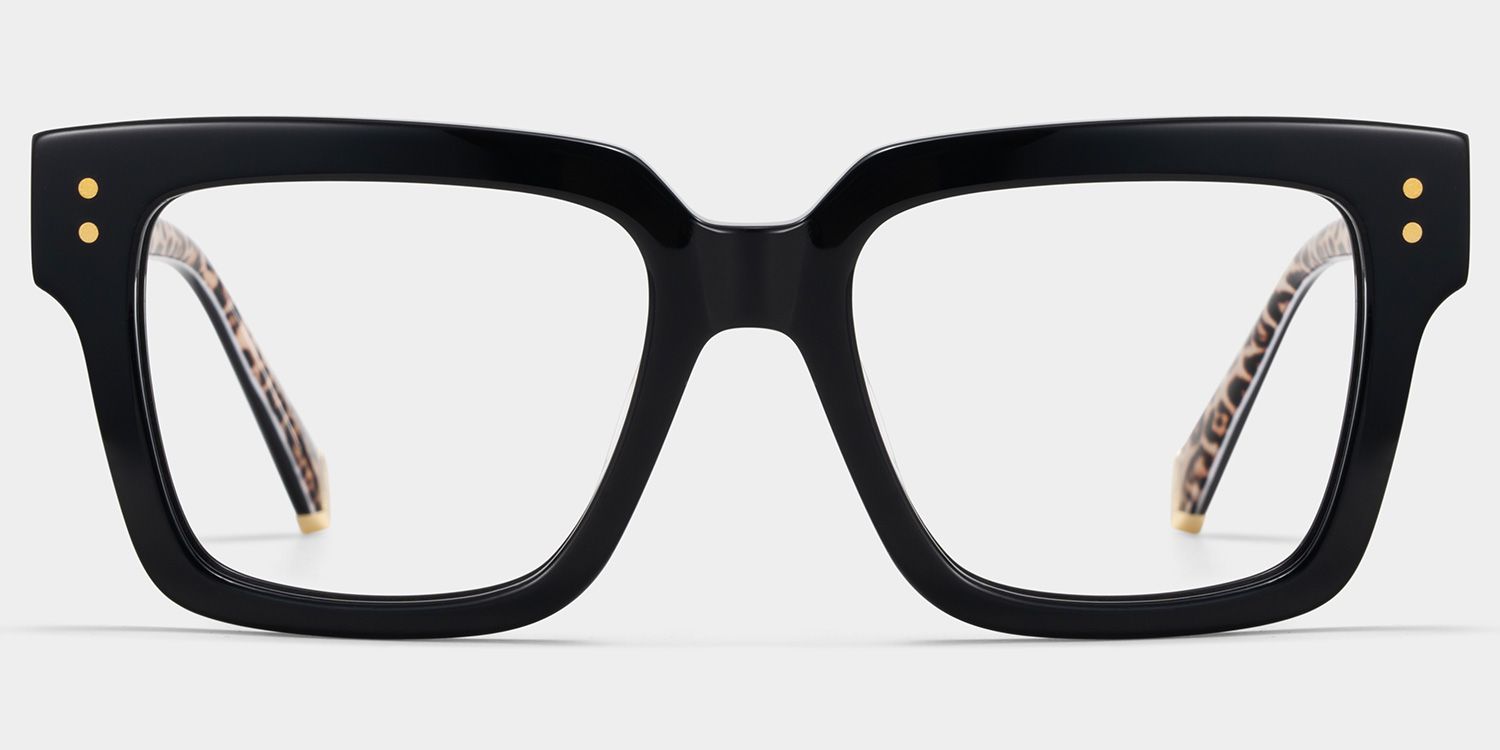 Caius Schwarz Quadratisch Brille2