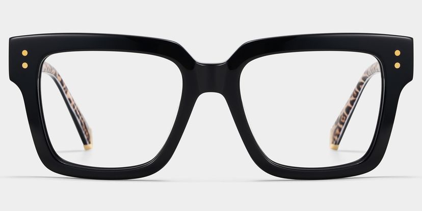 Caius Schwarz Quadratisch Brille