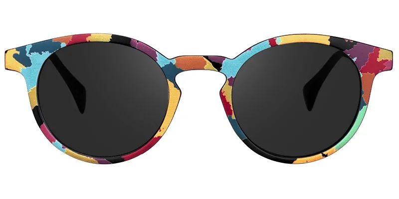 Minne Bunt Rund Brille0