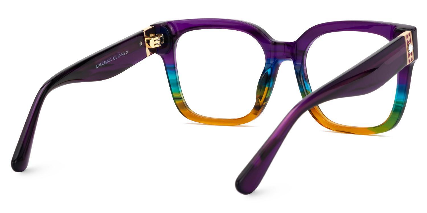 Scicluna Bunt Quadratisch Brille3