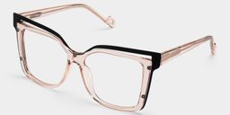 Twolla Beige Quadratisch Brille3
