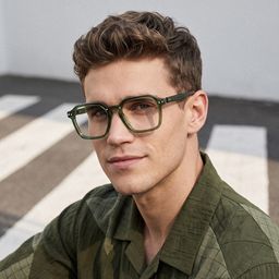 Brendan Grün Geometrisch Brille8