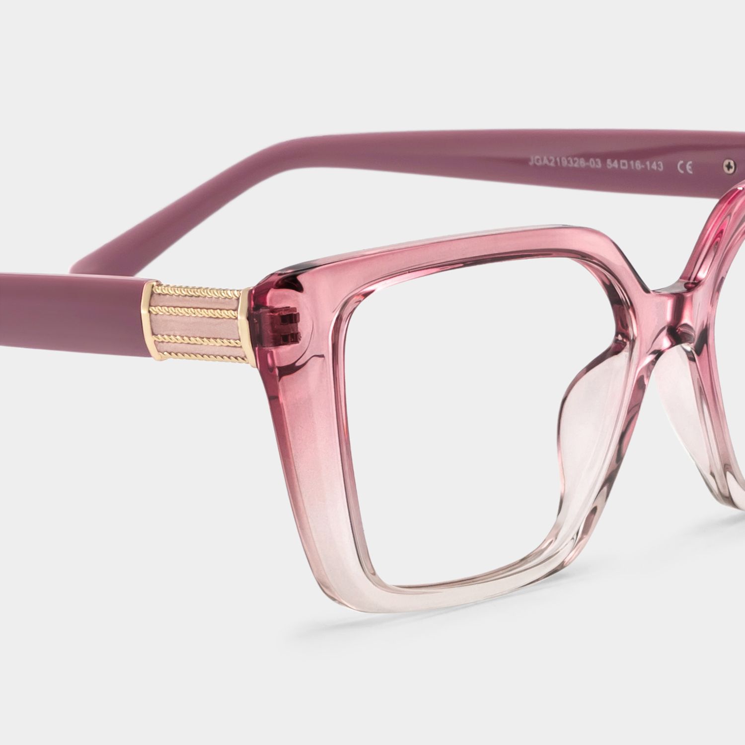 Emery Rosa Quadratisch Brille6