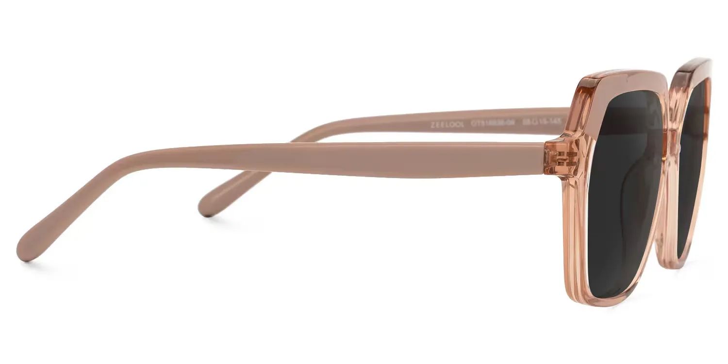 Norah Champagne Geometrische Brille2