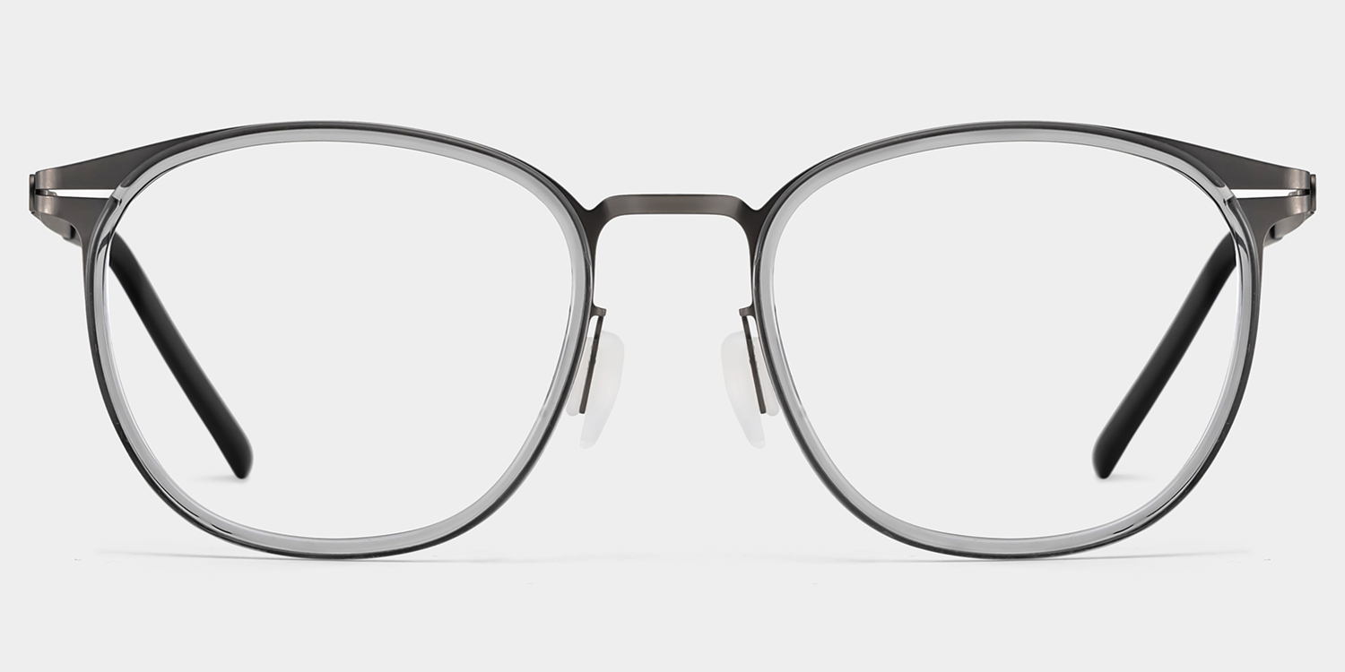 Leonie Grau Rund Brille gutes Bild