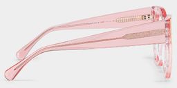 Minfia Rosa Klar Quadratisch Brille5