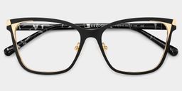 Elise Schwarz Rechteckig Brille3