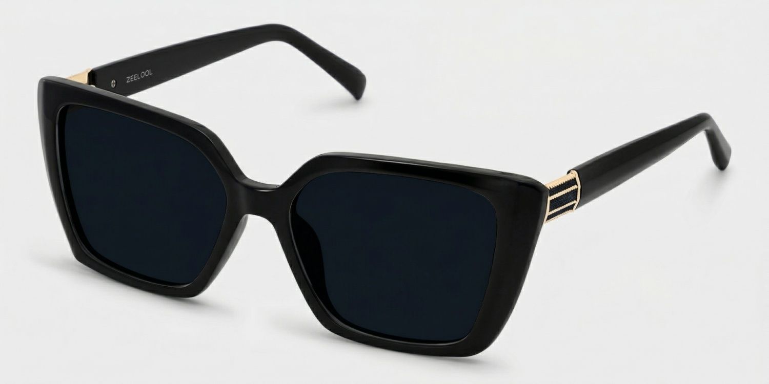 Emery Acetate Schwarz Sonnenbrille | ZEELOOL2