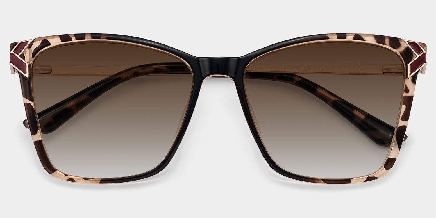 Tricee Square Style in Tortoise Sonnenbrille | ZEELOOL1