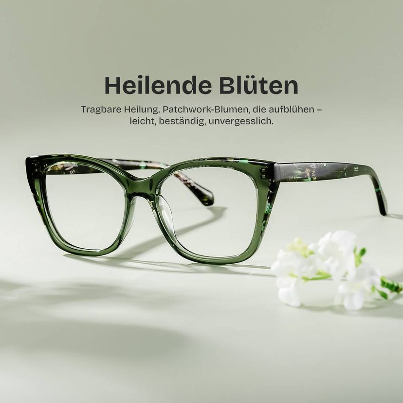 Maple Grün Schmetterling Brille