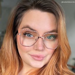 Teri Rosa-Gold Pilot Brille8