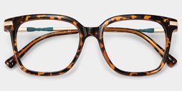 Jacqui Tortoise Rechteckig Brille2