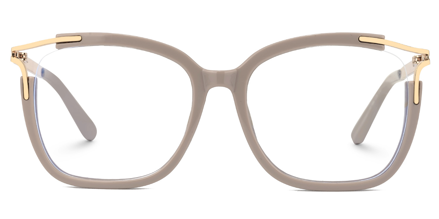 Sidibe Khaki Quadratisch Brille1
