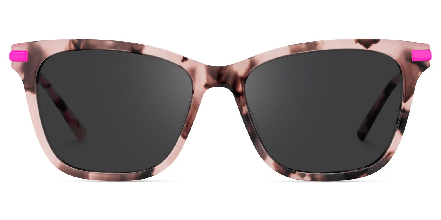 Eliot Rectangle Style in Rosa-Tortoise Sonnenbrille | ZEELOOL0