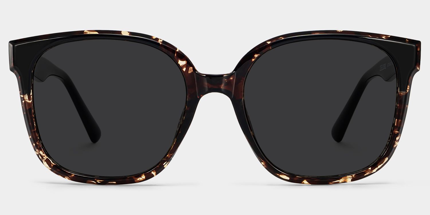 Siner Square Style in Schwarz-Tortoise Sonnenbrille | ZEELOOL0