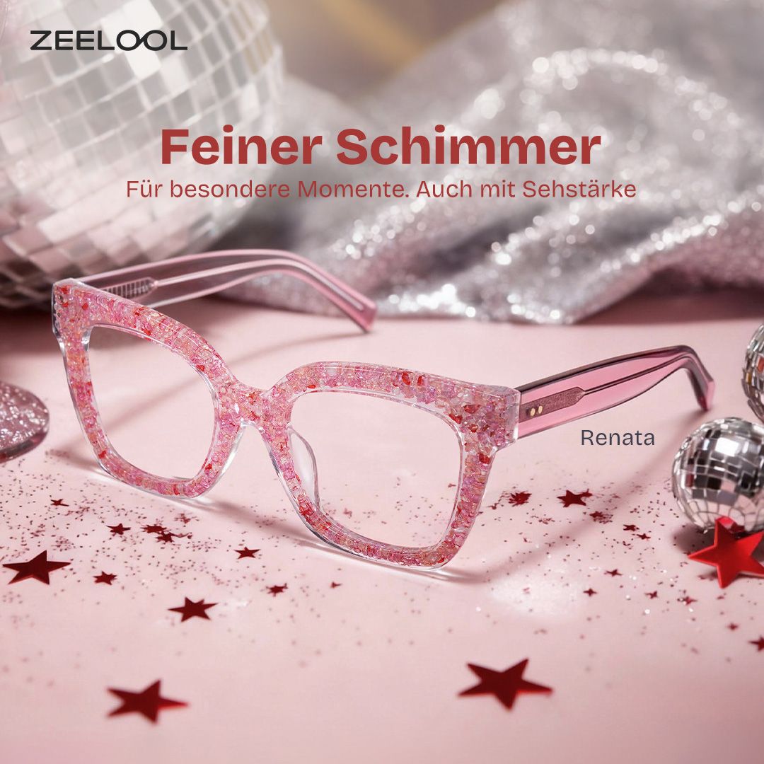 Renata Rosa Quadratisch Brille0