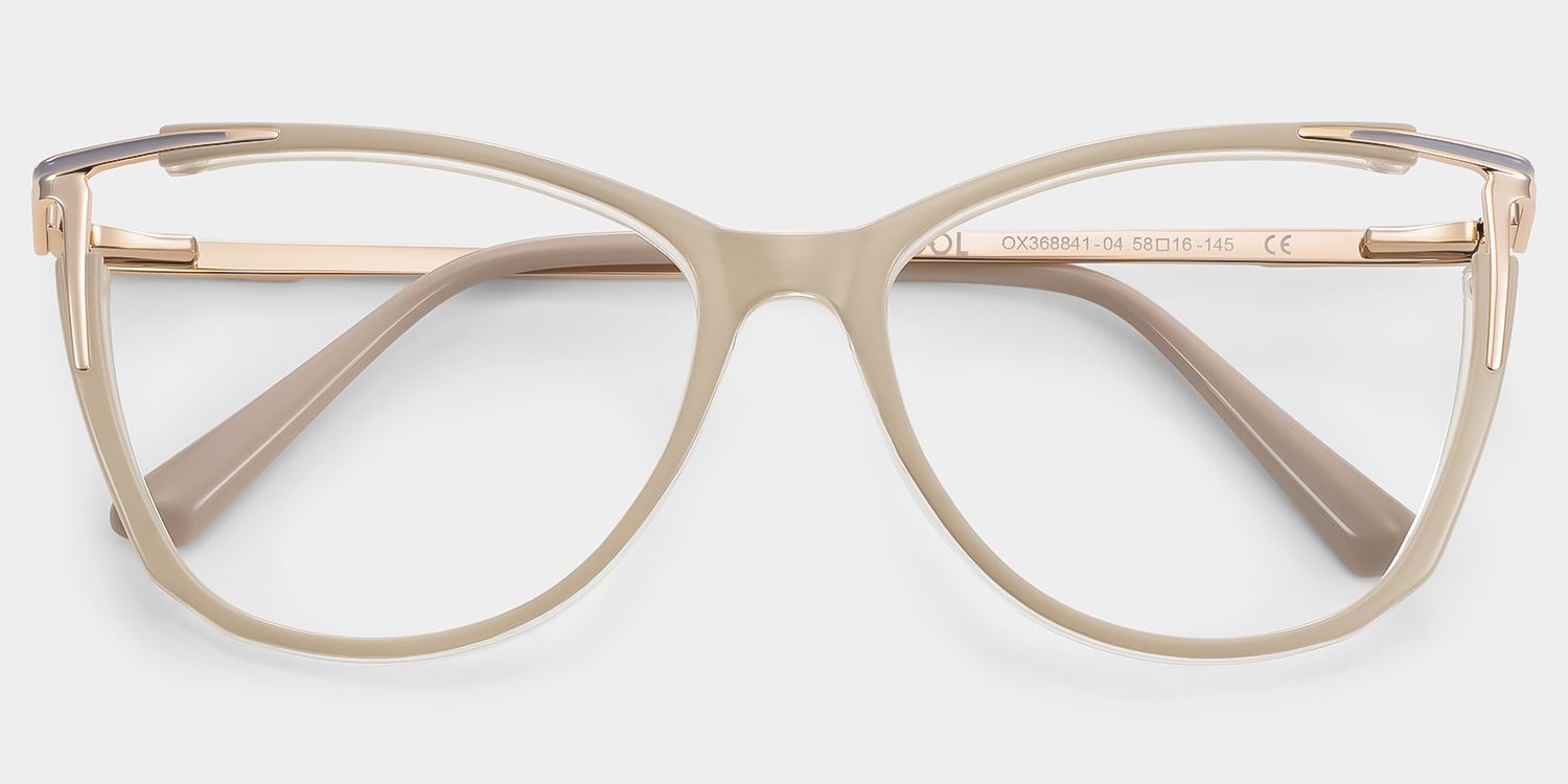 Pace Beige Cateye Brille1
