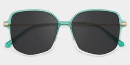 Payton Grün Geometrisch Sonnenbrille1