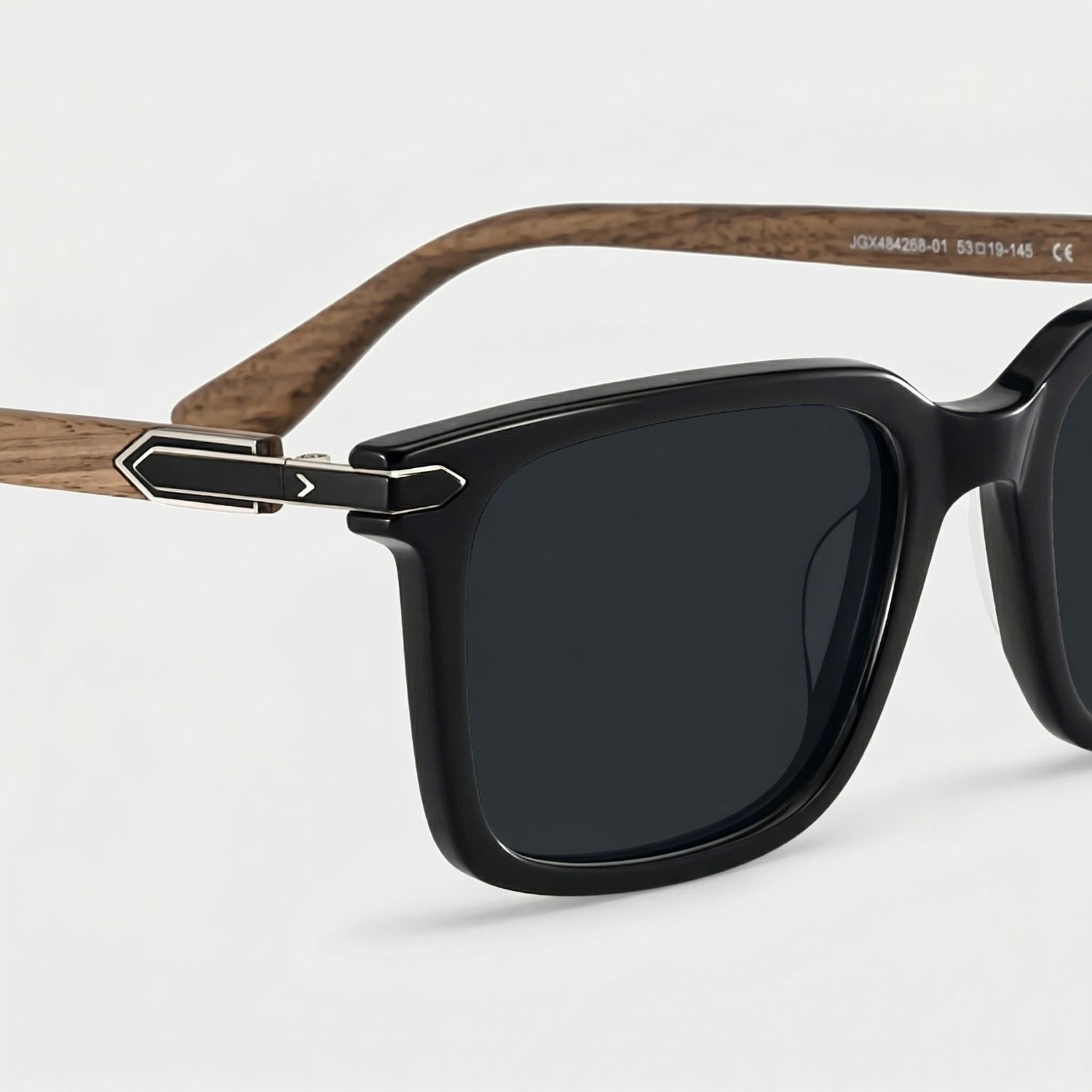 Noah Schwarz Rechteckig Brille4