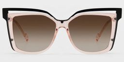 Twolla Beige Quadratisch Brille0