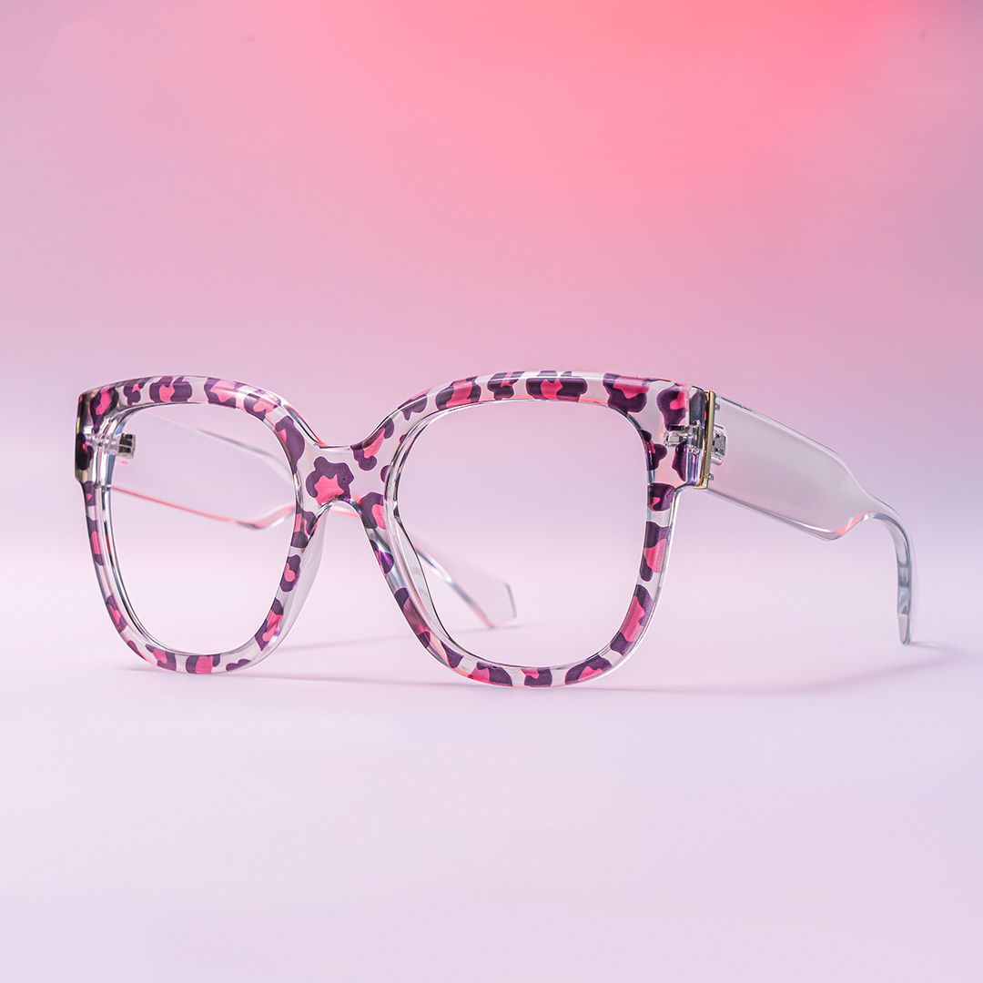 Trisha Lila-Rosa Quadratisch Kunststoff Brille1