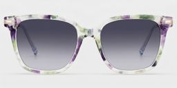 Jacqui Lila-Grün Quadratisch Brille0